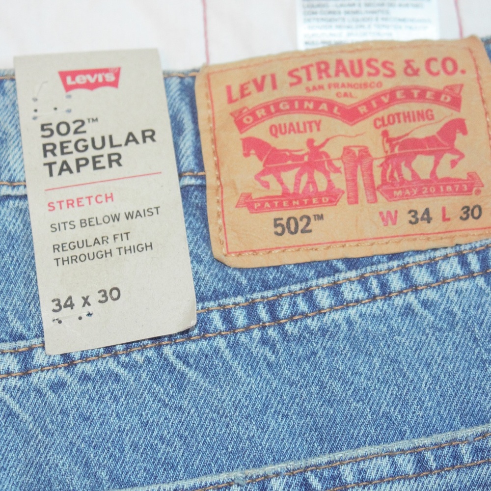 Levi's 502 Regular Taper, W34 x L30, NEW/Tags